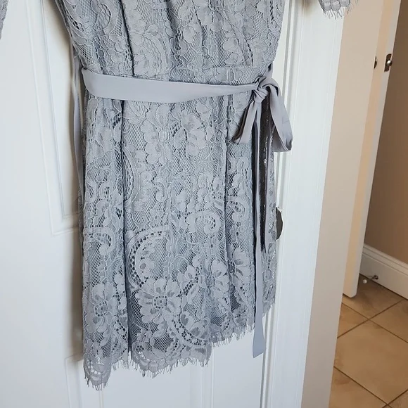 Blue Eyelash Lace Romper - Picture 3 of 3